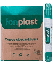 Copo descartáveis 180ml TR-Fonplst cx-25x100