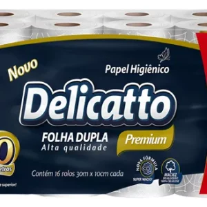 Papel higienico - delicatto 6 pct com 12 rolos de 20m